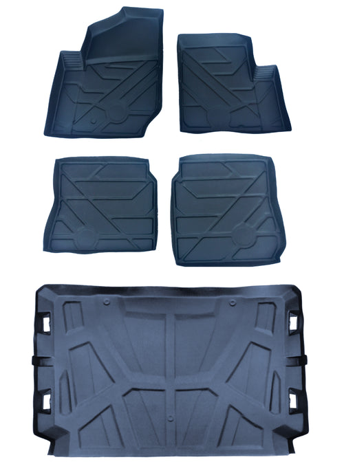 Polaris Genral Rubber Formed Floor Mat Liners 5 Pc Set 2016 2017 2018 2019