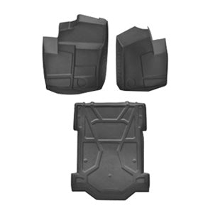 Polaris Rzr Xp 1000 2 seat Floor Mat Liner 3 pc Set W/ Cargo 2014 2015 2016 2017 2018 2019