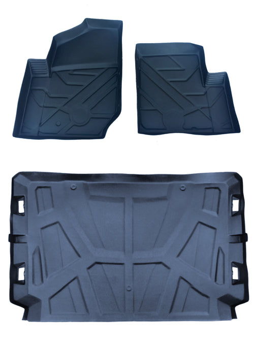 POLARIS GENRAL RUBBER FLOOR LINERS TREADLINER 2016 2017 2018 2019 3 Pc SET