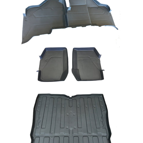 5 PIECE SET HONDA PIONEER RUBBER FRONT REAR & BED LINER MAT SXS 1000 M5