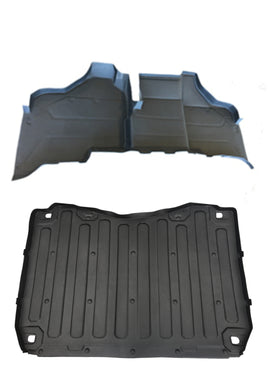 2 PIECE SET HONDA PIONEER RUBBER FRONT & BED LINER MAT SXS 1000 M3 (3seater)